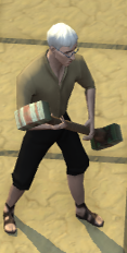 A player with a Double Headed Hammer equipped.