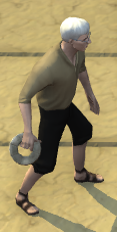 A player with Stone Discs equipped.