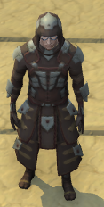 A player with the full Stonesheen set equipped.