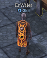 A player wearing a Adept Blacksmith Cape