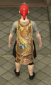 A player wearing an Adept Chef Cape.