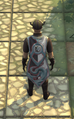 A player wearing an Adept Watchperson Cape