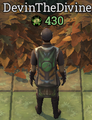 A player wearing a Adept Woodcutter Cape