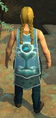 A player wearing an Adept Fisher Cape.