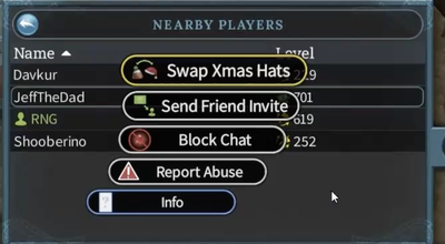 Christmas Hat Swap Interface