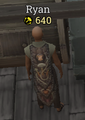 A player wearing a Expert Leatherworker Cape