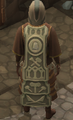 A player wearing an Expert Stonemason Cape.