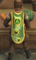 A player wearing a Journeyman Alchemist Cape.