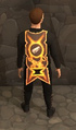 A player wearing a Journeyman Blacksmith Cape