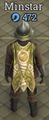 A player wearing a Journeyman Forager Cape