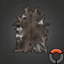 Limed Moderate Brown Cow Hide.png