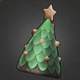 Orange Christmas Tree Hat.png