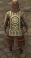 A player wearing a Journeyman Stonemason Cape.