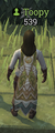 A player wearing a Ultimate Forager Cape